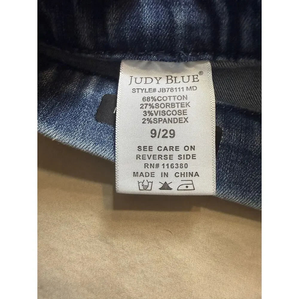 Womens Judy Blue Skinny Fit Capri Jeans Size 9/29 Stretch Denim - Picture 5 of 6